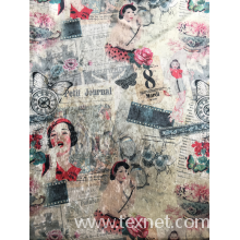 海宁市尚诚纺织品有限公司-丝绒印花沙发布